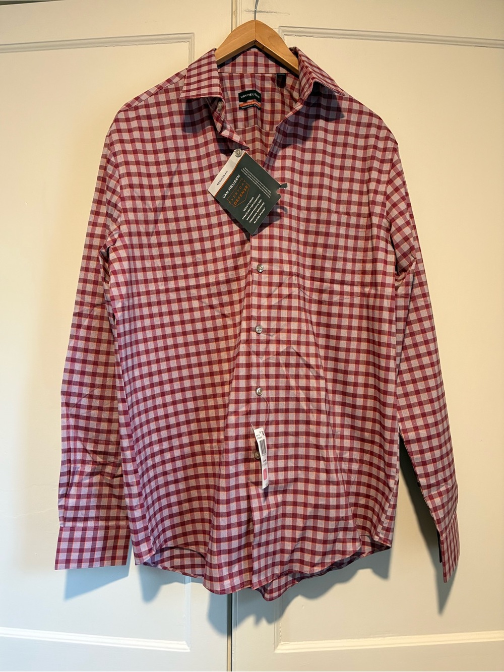 Van Heusen Everyday Defense Regular Fit Stretch Long Sleeve Button Up